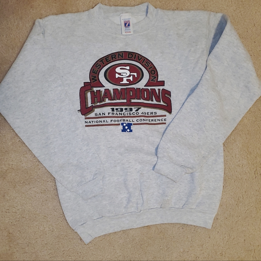 Vintage 90s San Francisco 49ers Crewneck 🏈 | 1997 Western Division Champions